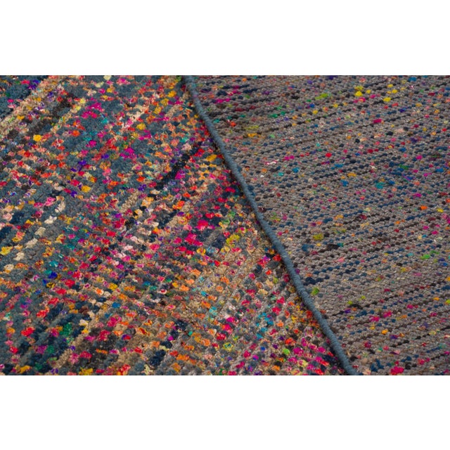 Taupe Contemporary Textured Wool & Natural Silk Rug by Rug & Kilim, India For Sale - Image 8 of 10