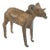 Vintage African Imperfect Ram With Leaf Sculpture For Sale