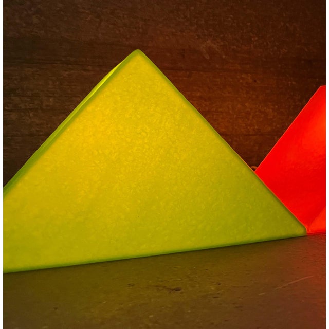 Postmodern Green Prism Shape Floor or Table Lamp from Heico, 1980s For Sale - Image 9 of 18