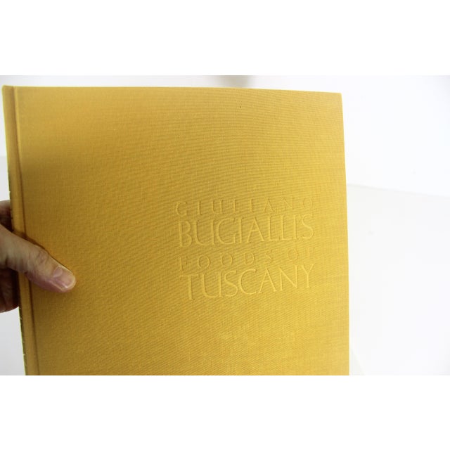 Yellow 1990s Giulliano Bugialli’s Foods of Tuscany Italian Cook Book, Retro Kitchen Decor, Old Hardcover Cookbook Gift for Foodie, Shower Gift Italian For Sale - Image 8 of 11