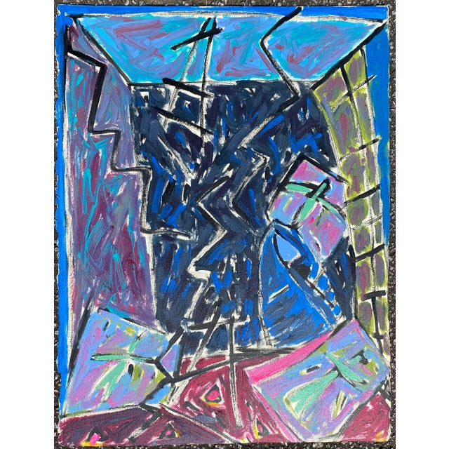 Oil on very heavy paper by Atlanta artist Adrienne Anderson (1949-2020). Anderson earned her MFA from University of...