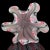 Murano Vintage Venini Bianconi Murano Pink White Italian Art Glass Fazzoletto Handkerchief Vase Mid Century Era For Sale - Image 4 of 5
