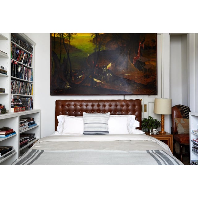 2020s Lorimer Bedding Queen Flat Sheet in Coal For Sale - Image 5 of 6