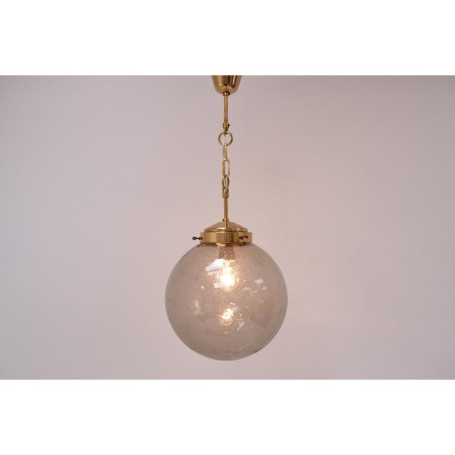 Large Vintage Glass Pendant from Kamenicky Senov, 1970s For Sale - Image 9 of 14