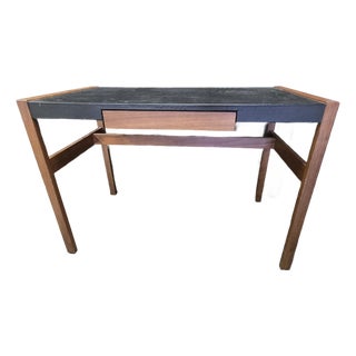 Walnut and Leather Jens Risom Desk by Design Within Reach For Sale