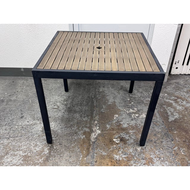 Crate & Barrel Alfresco Outdoor Patio Table For Sale - Image 12 of 12