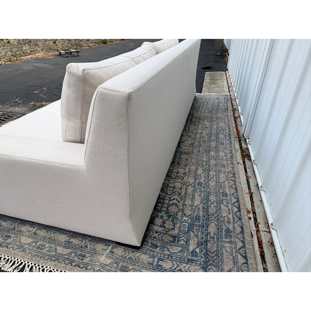Rh Parisian Track Arm 2-Cushion Sofa 9' | Luxe 44" Depth | Down-Feather Fill | Holland & Sherry Wool Twill | Dove For Sale In Columbus - Image 6 of 18