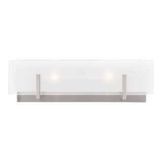 Sean Lavin By Visual Comfort Studio Syll 2-Light Vanity Fixture in Brushed Nickel For Sale