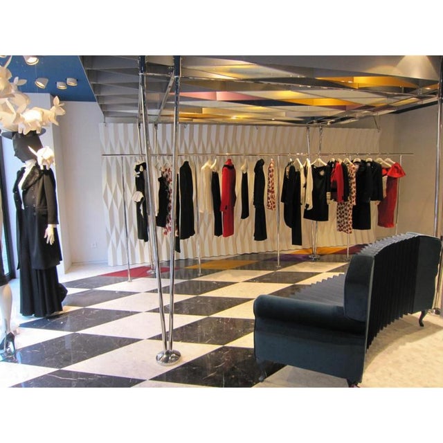 Not Yet Made - Made To Order Plissé Room Divider in Powder-Coated Aluminum by Altreforme For Sale - Image 5 of 11