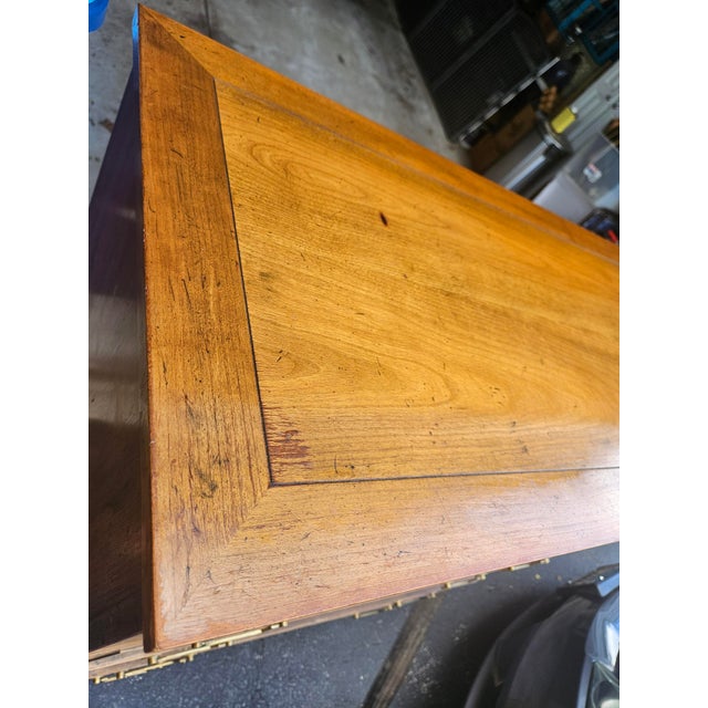Vintage Baker Furniture Mid-Century Modern High Chest With Tambour Doors For Sale In Chicago - Image 6 of 8