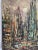 Abstract 1950s Abstract Cityscape Oil Painting on Canvas Painting For Sale - Image 3 of 7