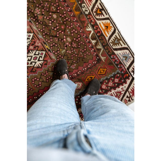 District Loom Vintage Kilim Gallery Rug | Paloma For Sale - Image 12 of 15