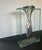 Metal 1980s Lisa Mori “Twisted Tornado” Italian Postmodern Aluminum & Glass Sculptural Vase, 13”h For Sale - Image 7 of 16