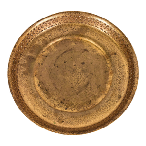 Tiffany Studios New York Bronze Doré Shallow Bowl or Tray With Decorative Border