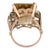 Retro 21.90 Carat Topaz Low-Karat Rose Gold Silver Cocktail Ring, Size 8 For Sale In Los Angeles - Image 6 of 6