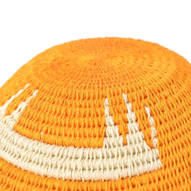 Textile Early 20th Century Sisal Handwoven Orange Lion Basket Eswatini 9inch For Sale - Image 7 of 7