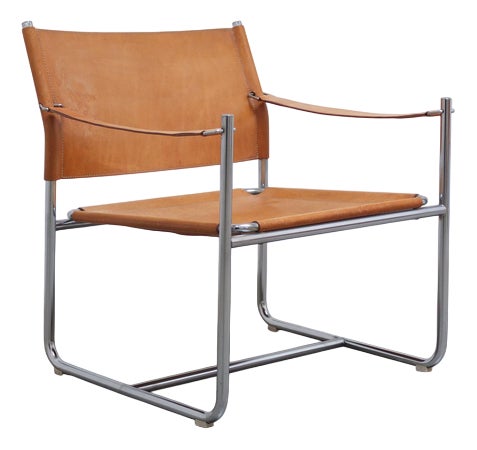 Amiral Lounge Chair in Natural Leather by Karin Mobring for Ikea, 1969