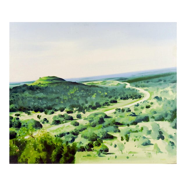 Green Landscape Painting | Chairish