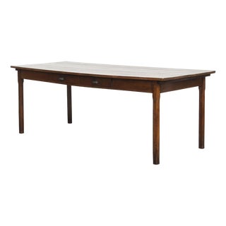 Large Antique French Farm Dining Table in Oak, 1800 For Sale