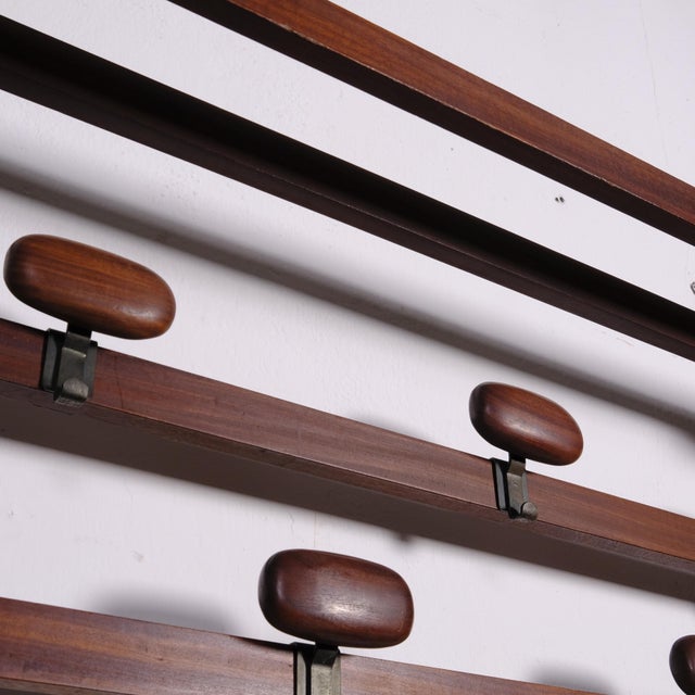 Vintage Wooden Coat Stand by Carlo Enrico Longhi for Elam, 1960s For Sale - Image 12 of 16