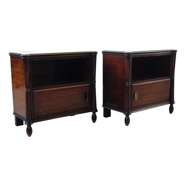 Rosewood Bedside Tables from Brembilla Bergamo Furnishings, 1960s, Set of 2 For Sale