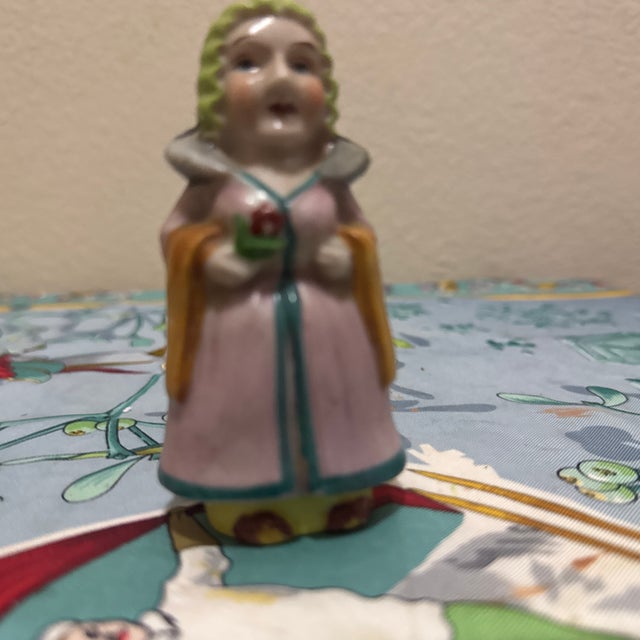 1920s Early 20th Century Continental Hand-Painted Porcelain Character Figurine For Sale - Image 5 of 7