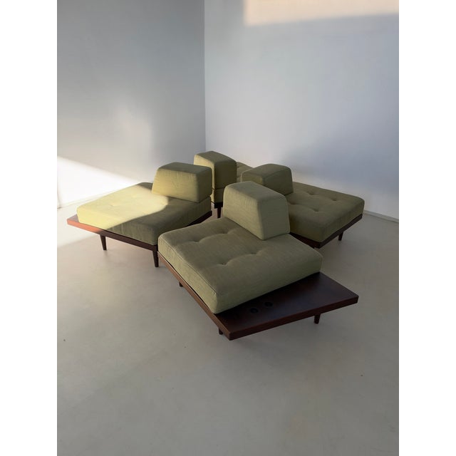1970s Vintage Italian Modular Living Room Sofa, 1970s, Set of 4 For Sale - Image 5 of 8
