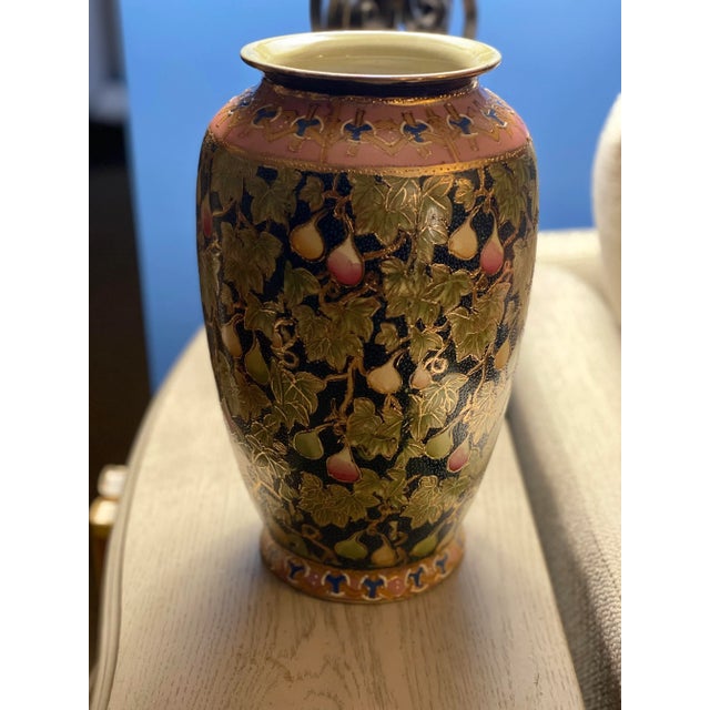 Mid Century Modern Chinese Moriage Vase For Sale - Image 10 of 10