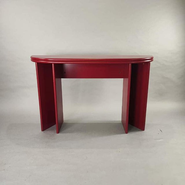 Wood Vintage Folding Oval Table, 1980s For Sale - Image 7 of 8