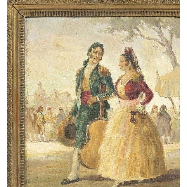 Painting - Jose Almonte. Seville. Oil on wood. Signed. Dimensions: 23x20 cm