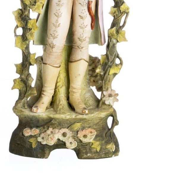 Porcelain Gallant Figures, 19th Century, Set of 2 For Sale - Image 5 of 6