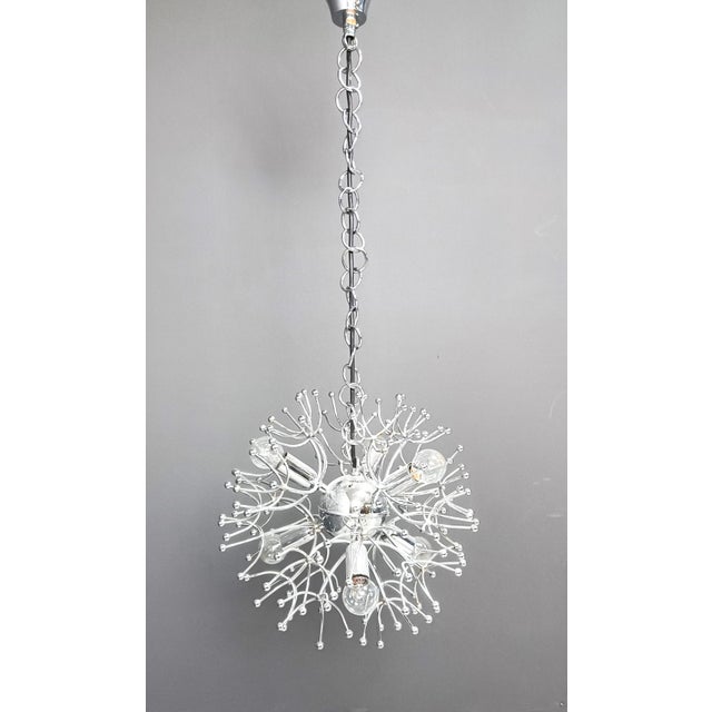 Sputnik Chandelier attributed to Sciolari, 1960s For Sale - Image 9 of 11