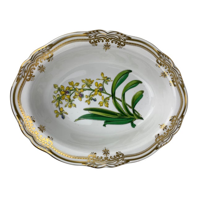 Mid 20th Century Spode Hand Painted Serving Oval Bowl For Sale