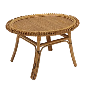 Vintage Coffee Table in Bamboo, Italy, 1960s
