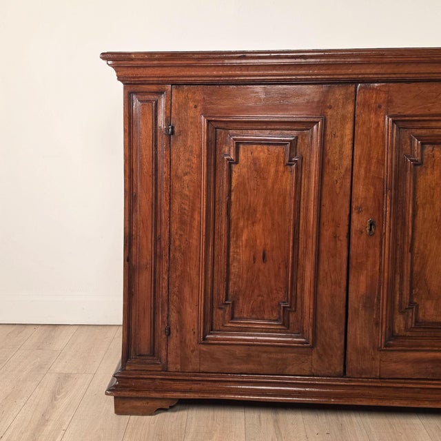 An Italian walnut cabinet/buffet/sideboard, circa 1760.