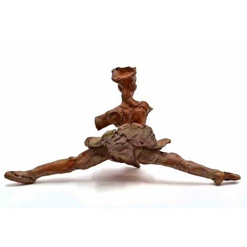 Sirio Pellegrini, Ballerina Sculpture, 1960s, Terracotta For Sale - Image 3 of 5