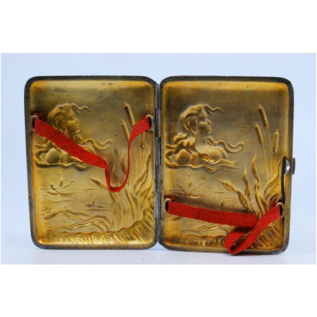Silver Cigarette Case with Relief For Sale - Image 5 of 9
