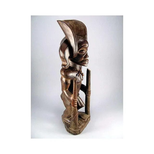 Tribal Chibinda Ilunga Figure Chokwe Angola African Tribal Art For Sale - Image 3 of 6