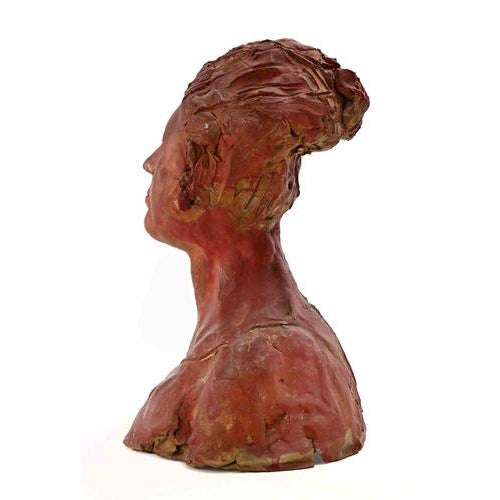 Painted terracotta sculpture realized by sirio pellegrini in 1960s. Good condition. Sirio pellegrini, born in rome on...