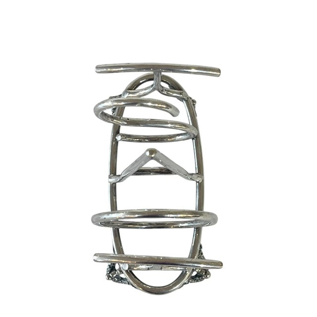 Antique English Silver Plate Toast Rack For Sale - Image 9 of 10