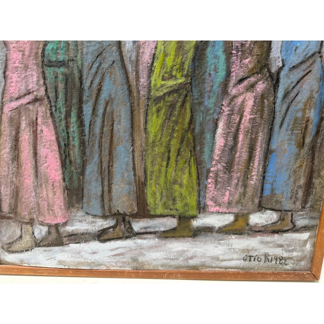 American Oil Painting of Women Dancing by Artist Otto Rothenberg (American, 1893-1992) For Sale - Image 3 of 7