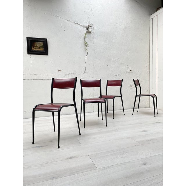 Black Model 510 Chairs in Skai from Mullca, Set of 4 For Sale - Image 8 of 18