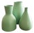 Aqua Green Vases from Italica Ars Firenza, 1950s, Set of 3 For Sale