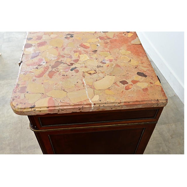 French 19th Century Birdseye Maple and Marble Top Buffet For Sale - Image 12 of 17