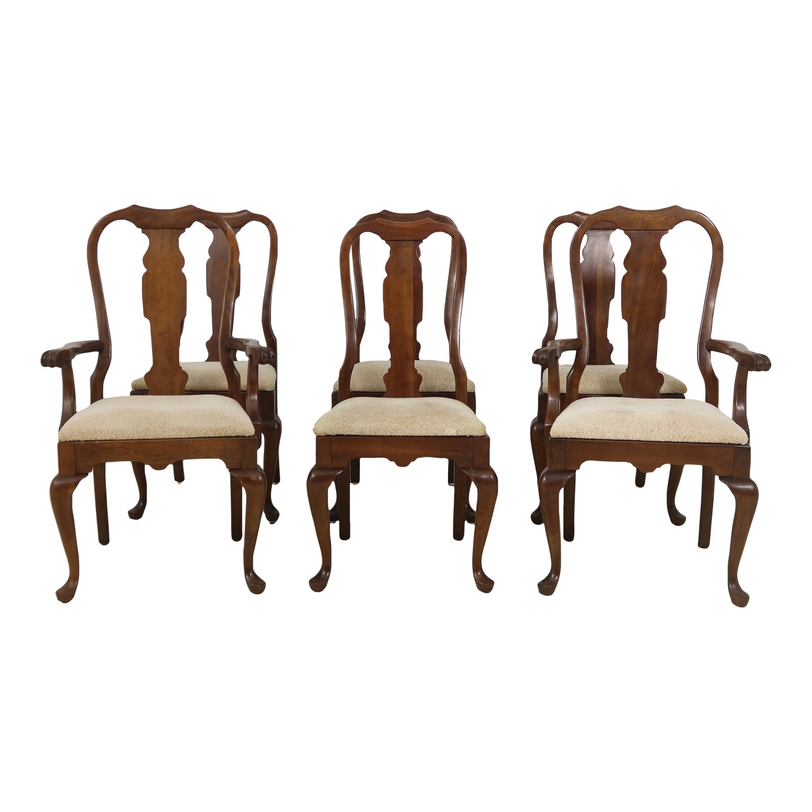 Set of 6 Pennsylvania House Cherry Dining Room Chairs Chairish