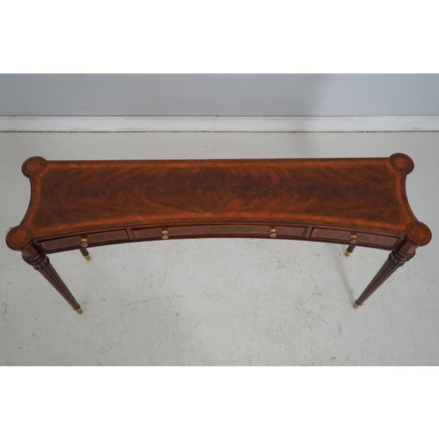 Theodore Alexander Georgian Style Mahogany Console Table For Sale - Image 9 of 18