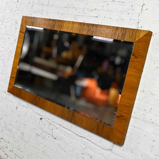 Brown Vintage Modern Rosewood Large Mirror by Milo Baughman for Thayer Coggin For Sale - Image 8 of 13
