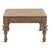 Contemporary Turned Leg Natural Wood Coffee Table For Sale - Image 3 of 5
