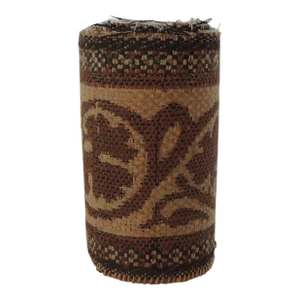 Vintage Brown and Tan Raffia Arts and Crafts Style Decorative Trim/Border #2