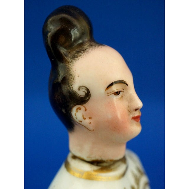 Antique French Anthropomorphic Porcelain Perfume Bottle by Jacob Petit, 1800s For Sale - Image 16 of 18